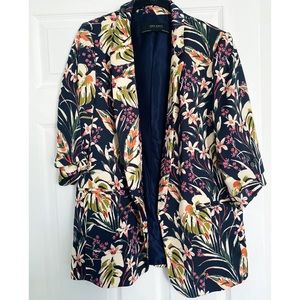 Zara Floral Print Blazer